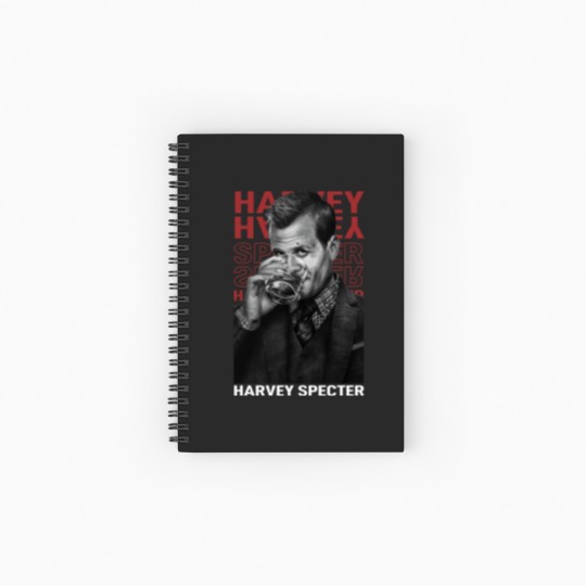 Discover Harvey Specter Vintage Graphic Spiral Notebooks   Ruled Line, Suits Movie TV Spiral Notebooks   Ruled Line