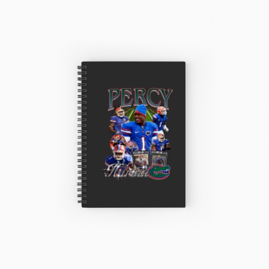 Discover Vintage 90s Graphic Style Percy Harvin Spiral Notebooks   Ruled Line, Percy Harvin Vintage Spiral Notebooks   Ruled Line, American Football Gift