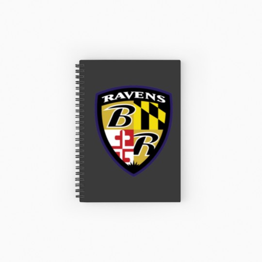 Discover Ravens Alternate Spiral Notebooks   Ruled Line