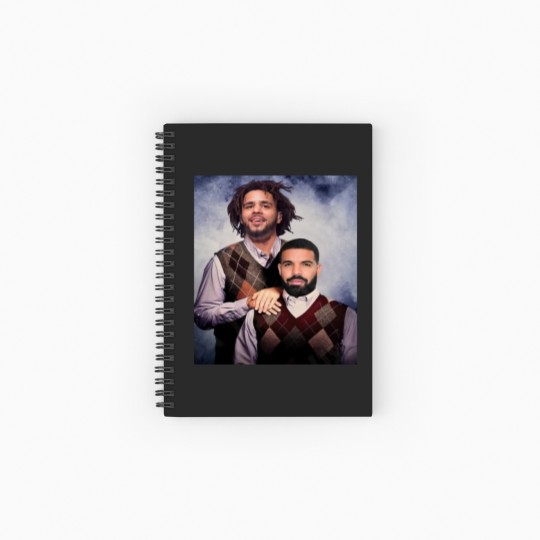 Discover Drake J Cole Spiral Notebooks   Ruled Line -Vintage 90s Spiral Notebooks   Ruled Line- Retro Rap Vintage 90S Y2k Bootleg Spiral Notebooks   Ruled Line