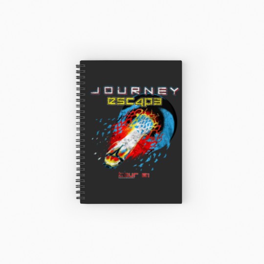 Discover Journey Escape Tour 1981 Rock Band Music Spiral Notebooks   Ruled Line