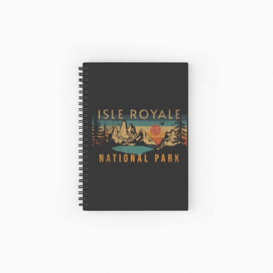 Discover isle royale national park Spiral Notebooks   Ruled Line