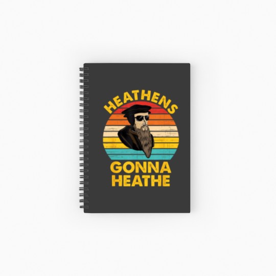 Discover heathens gonna heathe vintage apparel Spiral Notebooks   Ruled Line