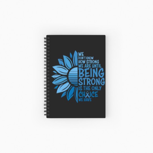 Discover Colon Cancer Awareness Spiral Notebooks   Ruled Line, Cancer Ribbon Graphic Tees