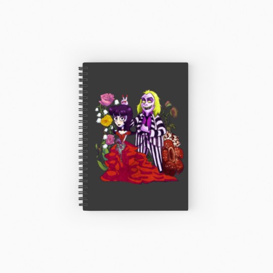 Discover Beetlejuice and Lydia Flowers Spiral Notebooks   Ruled Line
