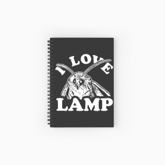 Discover I Love Lamp Moth Spiral Notebooks   Ruled Line