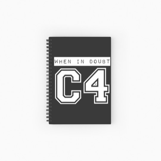 Discover When In Doubt C4 Spiral Notebooks   Ruled Line