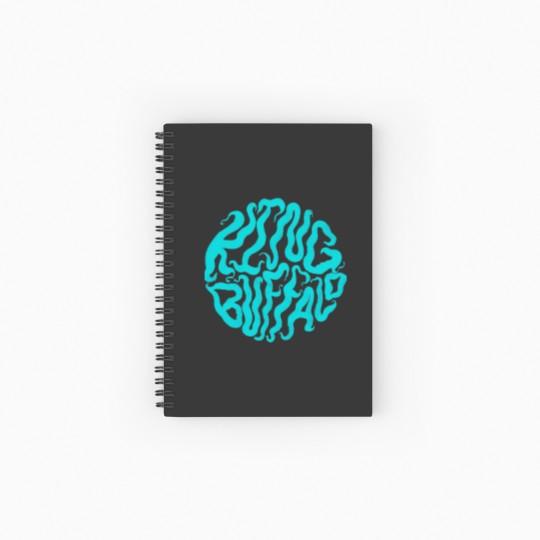 Discover King Buffalo, black and blue Spiral Notebooks   Ruled Line