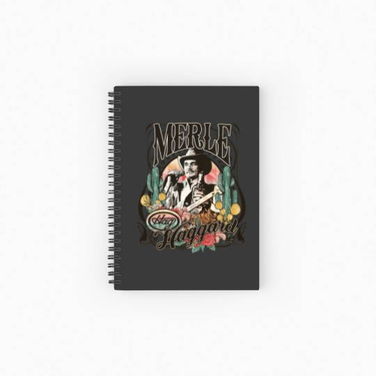 Discover Merle Haggard Vintage  Spiral Notebooks   Ruled Line