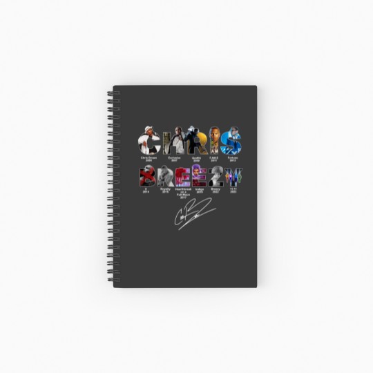 Discover Chris Brown 11:11 Tour 2024 Spiral Notebooks   Ruled Line, Chris Brown Fan Spiral Notebooks   Ruled Line
