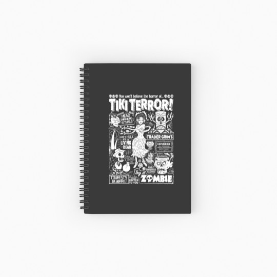 Discover Tiki Terror! - Tiki - Spiral Notebooks   Ruled Line