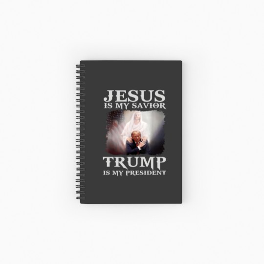 Discover Jesus Is My Savior Trump Is My President Spiral Notebooks   Ruled Line