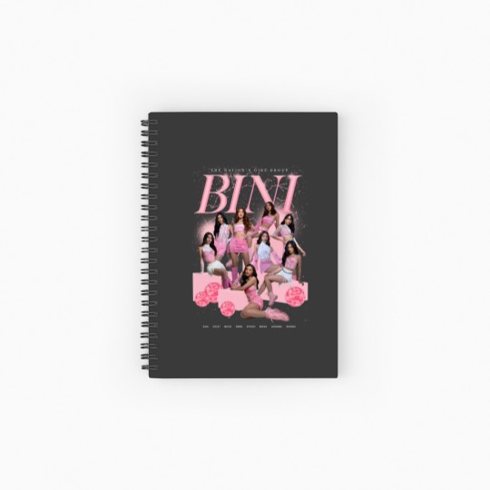 Discover BINI Rose classique - BINI Rose classique Spiral Notebooks   Ruled Line