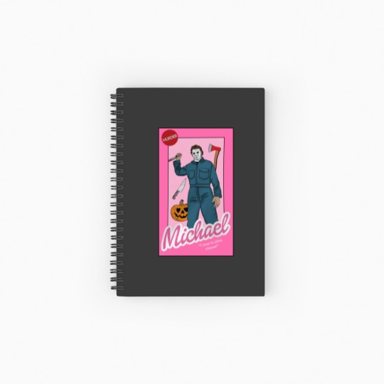 Discover Michael Myers  Spiral Notebooks   Ruled Line Horror Valentine's Day Gifts