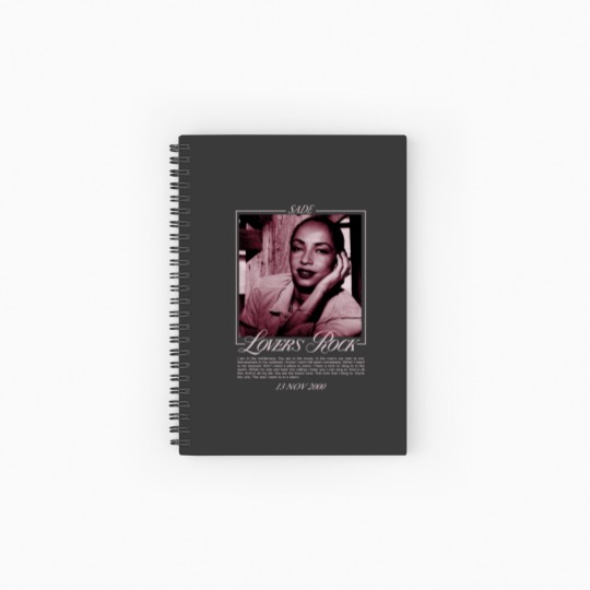 Discover Sade Lover Rock 2000 Spiral Notebooks   Ruled Line, Sade Fan Gift Unisex Spiral Notebooks   Ruled Line