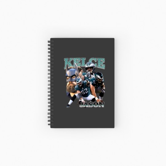 Discover Vintage 90s Graphic Style Jason Kelce Spiral Notebooks   Ruled Line, Jason Kelce Spiral Notebooks   Ruled Line