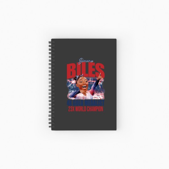 Discover Simone Biles Summer Olympic Games Bootleg Spiral Notebooks   Ruled Line, 2024 Olympics