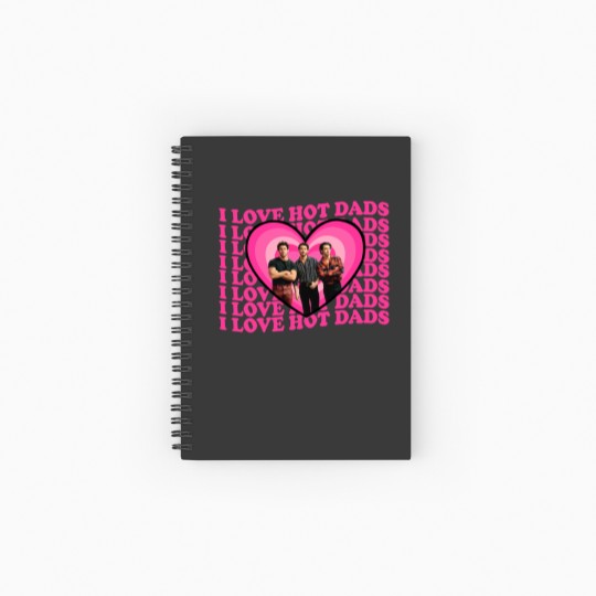 Discover I Love Hot Dads Jonas Brothers  Spiral Notebooks   Ruled Line, Jonas Brothers Spiral Notebooks   Ruled Line