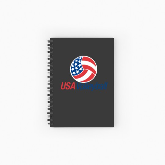 Discover USA Volleyball Spiral Notebooks   Ruled Line