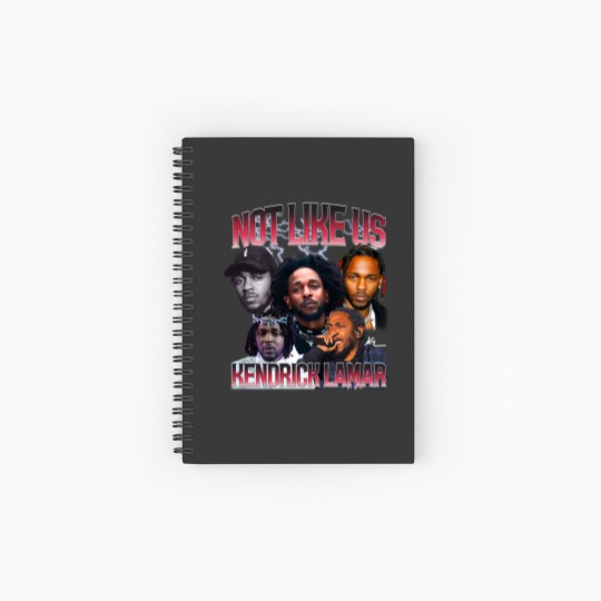 Discover Kendrick Lamar Not Like Us Album 2024 Gift For Fan Spiral Notebooks   Ruled Line