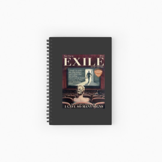 Discover Exile lyric organic cotton Spiral Notebooks   Ruled Line | TS vintage magazine
