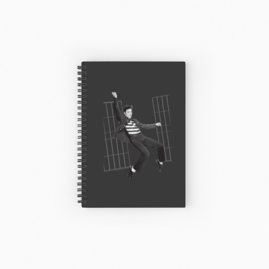 Discover Elvis Presley Jailhouse Rock Spiral Notebooks   Ruled Line Licensed Rock N Roll Music Spiral Notebooks   Ruled Line White