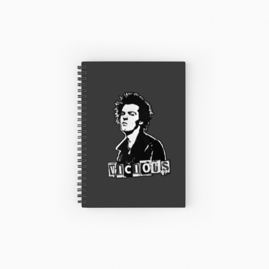 Discover Sid Vicious Spiral Notebooks   Ruled Line