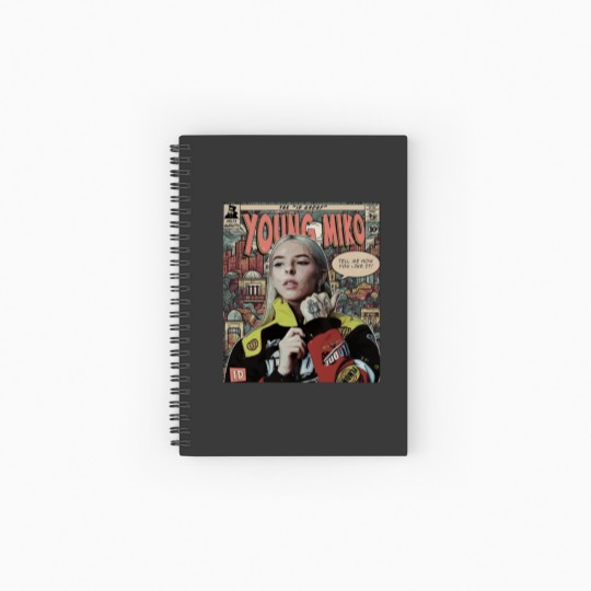 Discover Young Miko Comic Spiral Notebooks   Ruled Line, 90S Vintage Merch Book Art Id Album Trap Kitty World Tour 2023