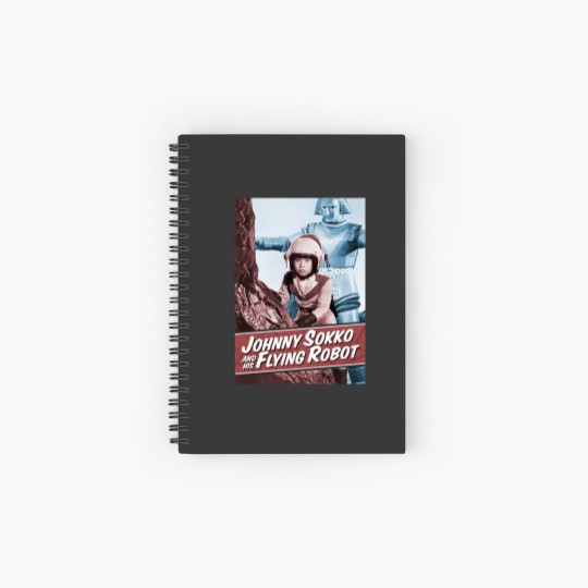 Discover Giant Robot Johnny Sokko's Flying Robot Vintage Poster Spiral Notebooks   Ruled Line