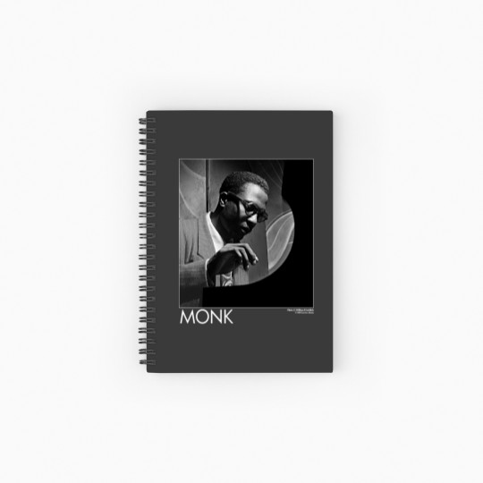 Discover Vintage 90s Thelonious Monk Jazz Musician Artwork 1990s Fashion Spiral Notebooks   Ruled Line