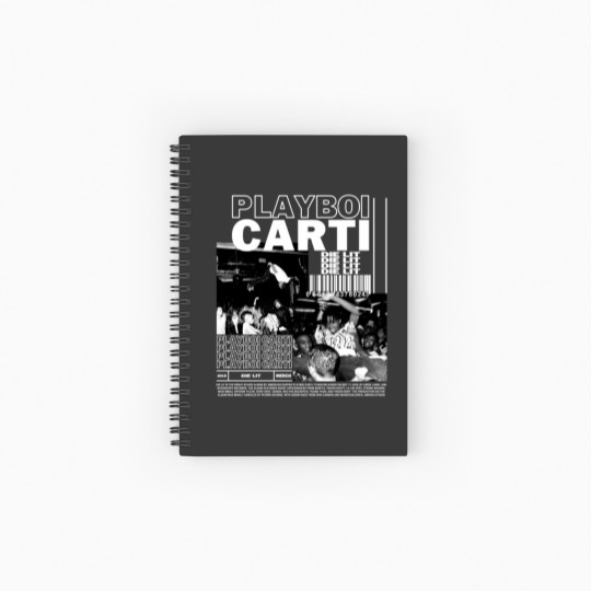 Discover Vintage Playboi Carti Spiral Notebooks   Ruled Line, Playboi Carti merch
