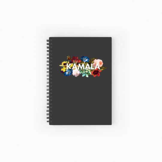 Discover Kamala Harris Vintage Floral Feminine First Female President Spiral Notebooks   Ruled Line
