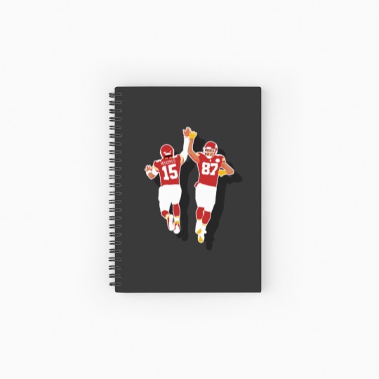 Discover Mahomes and Travis kelce teammate Spiral Notebooks   Ruled Line