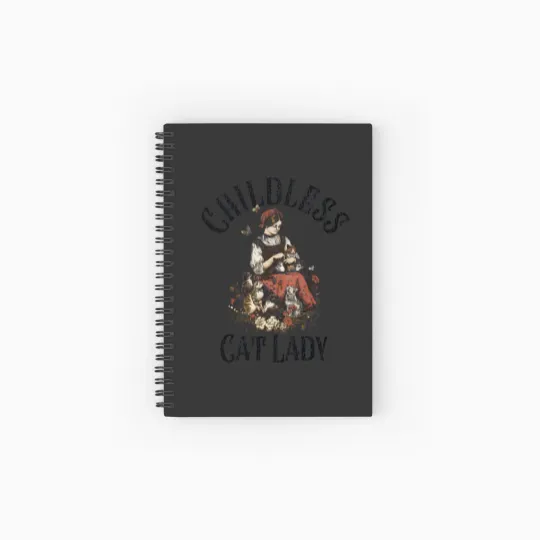 Discover Childless Cat Lady, Kamala Spiral Notebooks   Ruled Line, Harris President 2024, Women Power Spiral Notebooks   Ruled Line