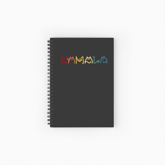 Discover Kamala Cat Lady Ruled Spiral Notebook
