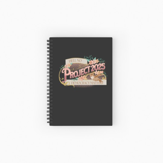 Discover Pro Democracy Ruled Line Spiral Notebooks: Project 2025 Designs