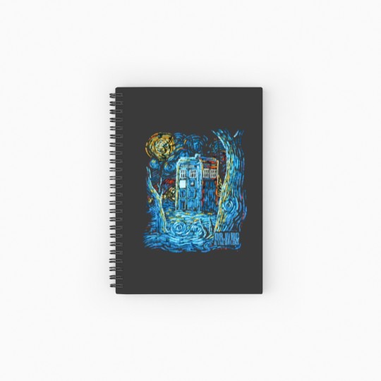 Discover Dr Who and the Daleks Mens Spiral Notebooks   Ruled Line Size M Short Sleeve Black