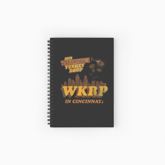Discover Vintage WKRP in Cincinnati Spiral Notebooks   Ruled Line, 1978 Thanksgiving Turkey Drop Thanksgiving Spiral Notebooks   Ruled Line