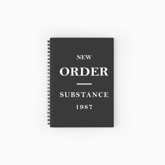 Discover New Order Band Substance Spiral Notebooks   Ruled Line