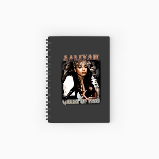 Discover Aaliyah Queen Of R&B Spiral Notebooks   Ruled Line