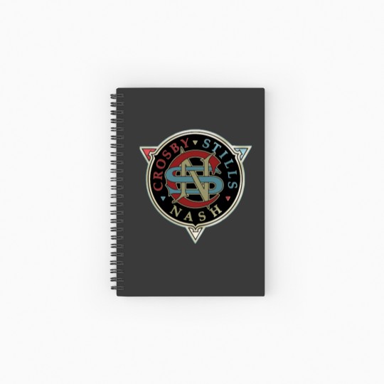 Discover The Band Crosby Logo Stills Band Music Nash Fashion And Young Spiral Notebooks   Ruled Line