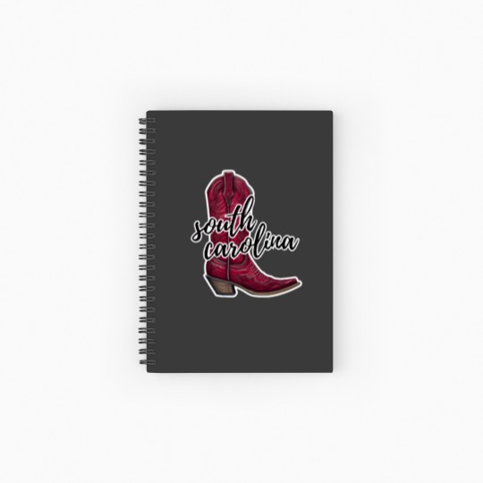 Discover University of South Carolina cowboy boot 1 Spiral Notebooks   Ruled Line