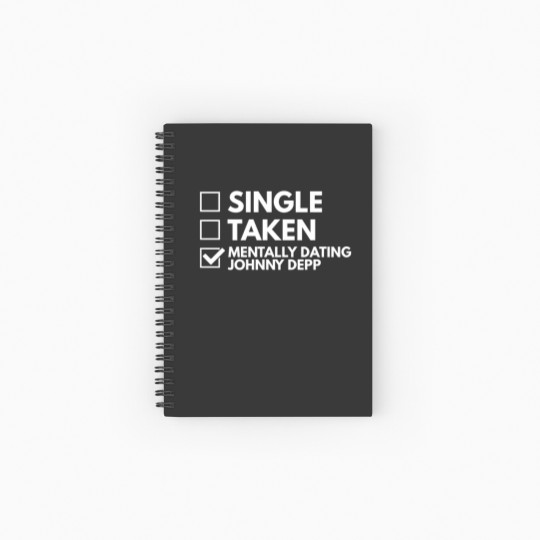 Discover Johnny Depp Spiral Notebooks   Ruled Line, dating Johnny Depp