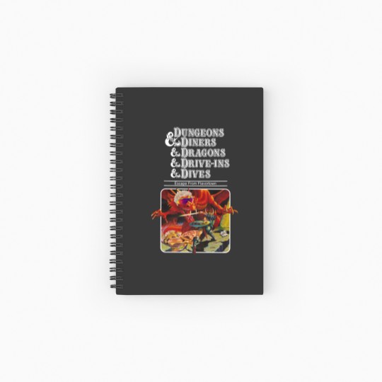 Discover Dungeons And Diners And Dragons And Dives Spiral Notebooks