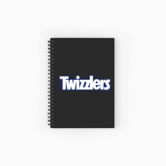 Discover Twizzlers Twists White Blue Logo Distressed Spiral Notebooks   Ruled Line