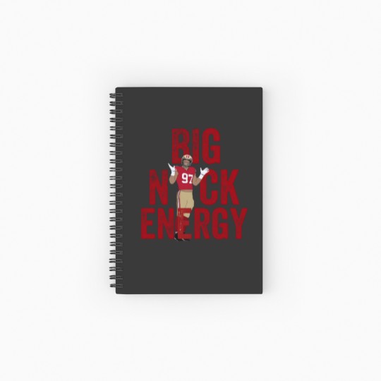 Discover Vintage Nick Bosa Spiral Notebook - Big Nick Energy Edition