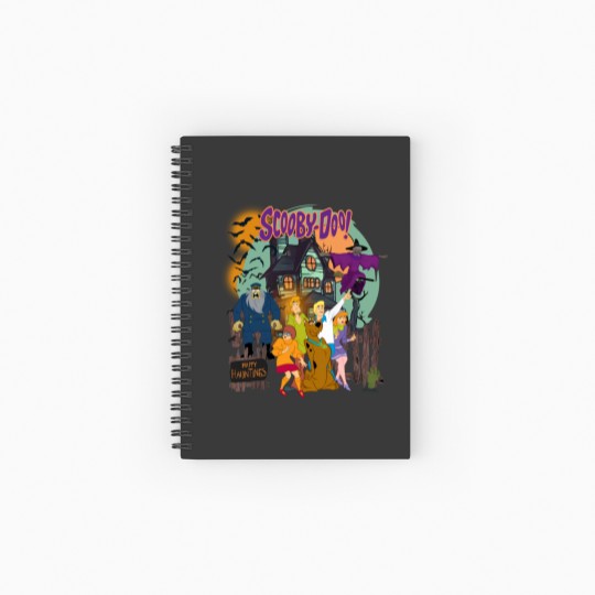 Discover Vintage Spooky Scooby-Doo Spiral Notebooks   Ruled Line: Haunted House