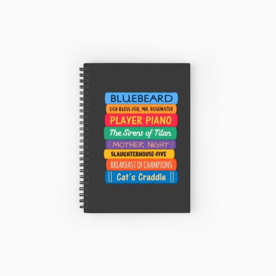 Discover Kurt Vonnegut Books Spiral Notebooks   Ruled Line
