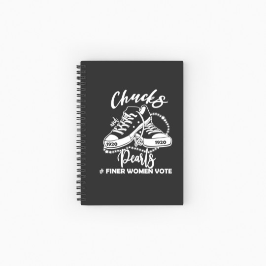 Discover Zeta Chucks and Pearls Spiral Notebook