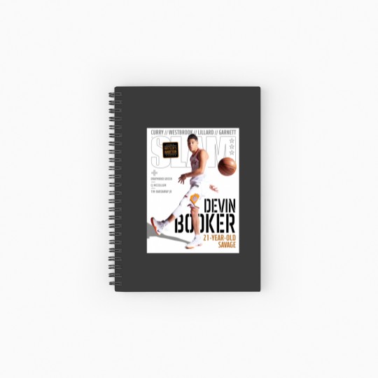 Discover Devin Booker SLAM Poster Spiral Notebooks   Ruled Line, Devin Booker Magazine Spiral Notebooks   Ruled Line
